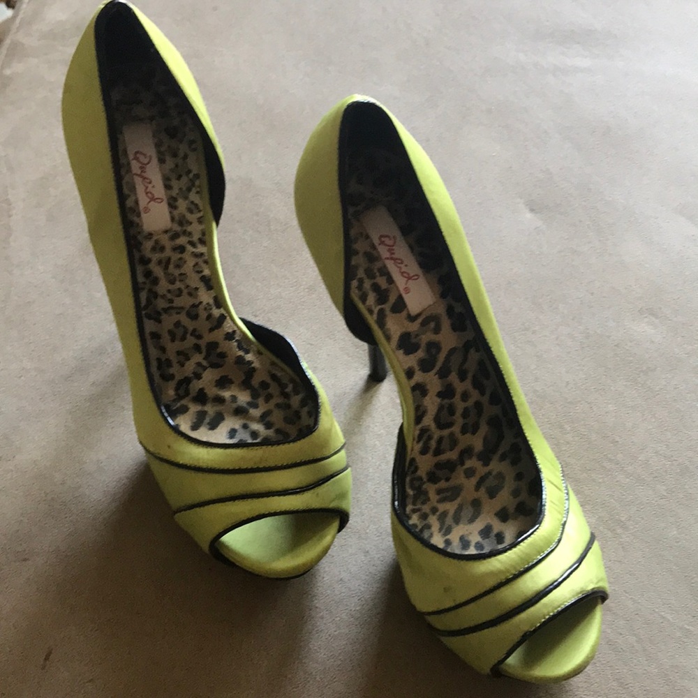 Sexy Sassy Lime Green Pumps. Never Worn.